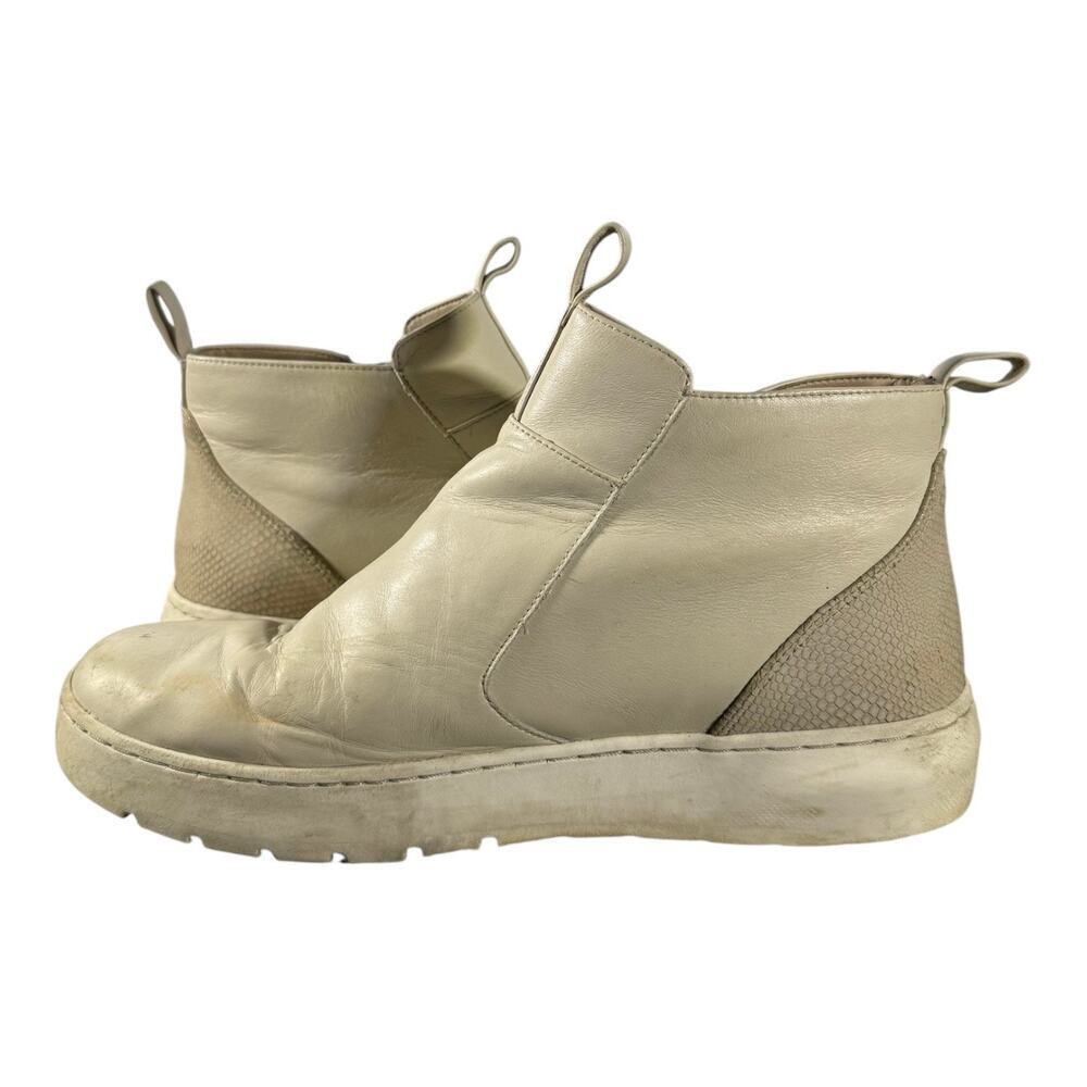 Vionic Brinkely Leather Zip Up Boot Women’s 8 Beige Sneaker Sole Casual Shoe - Picture 7 of 9